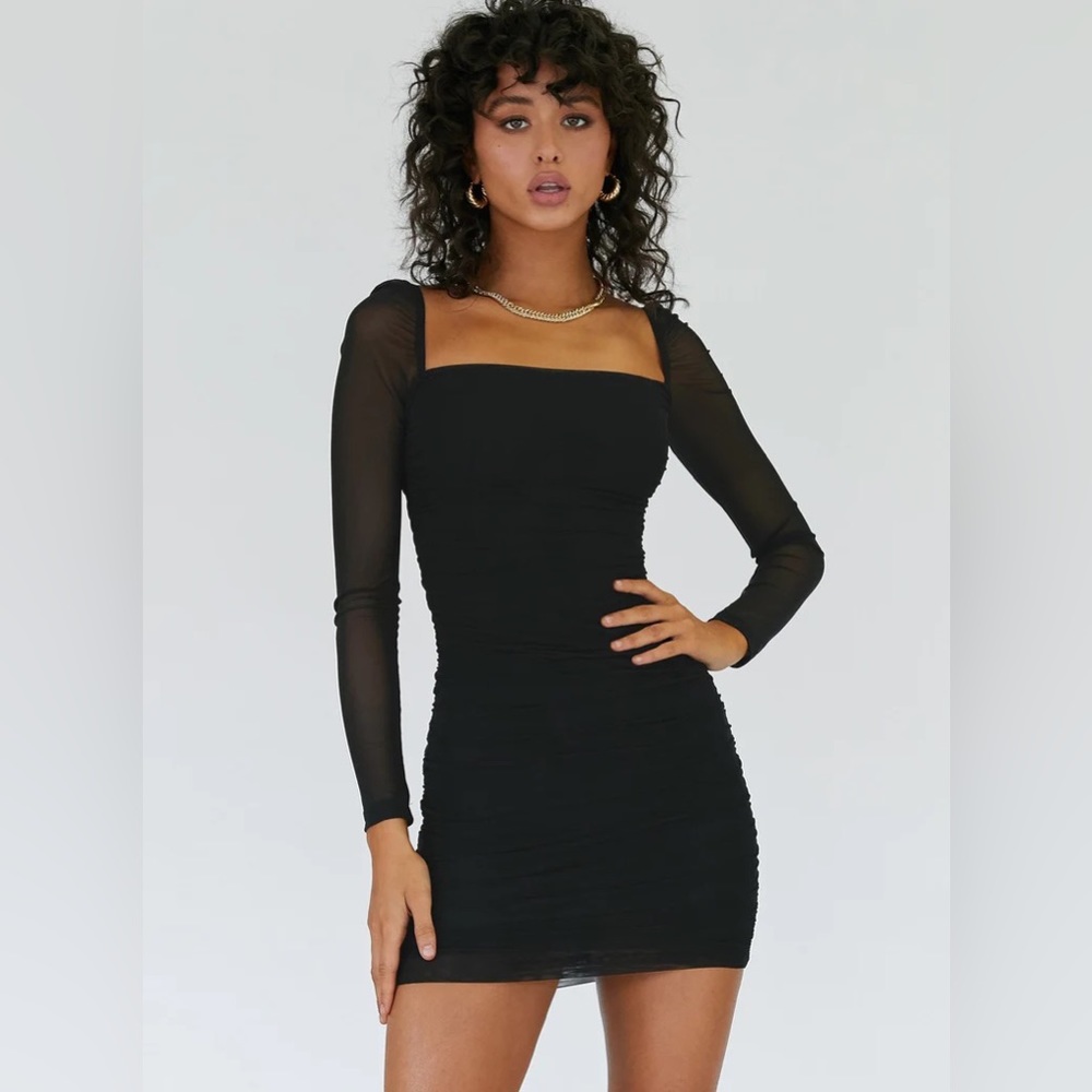 Princess Polly Charvi Long Sleeve Mini Dress